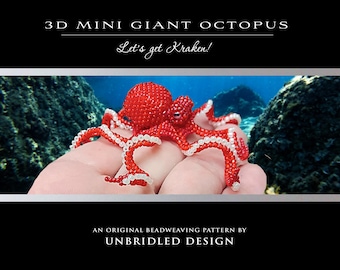 3D Mini Giant Octopus pdf beading pattern