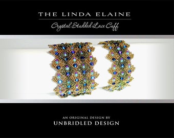 The Linda Elaine beaded bracelet pdf pattern