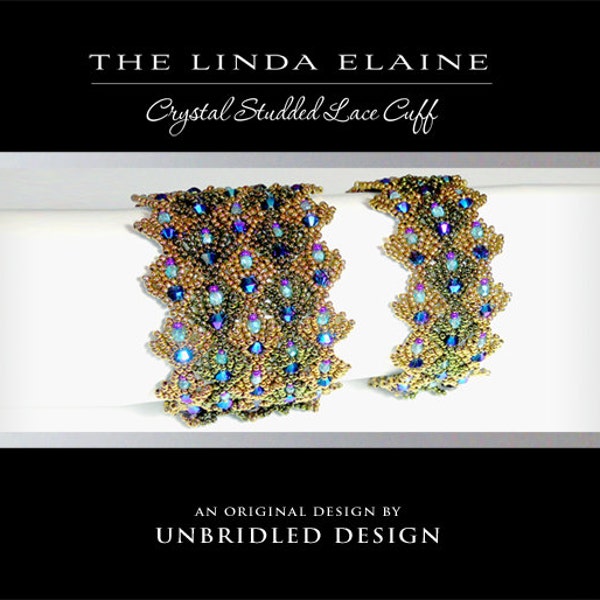 The Linda Elaine beaded bracelet pdf pattern
