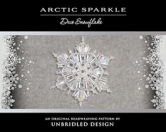 Arctic Sparkle beaded snowflake pdf tutorial