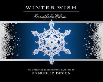 Winter Wish Beaded Snowflake pdf pattern