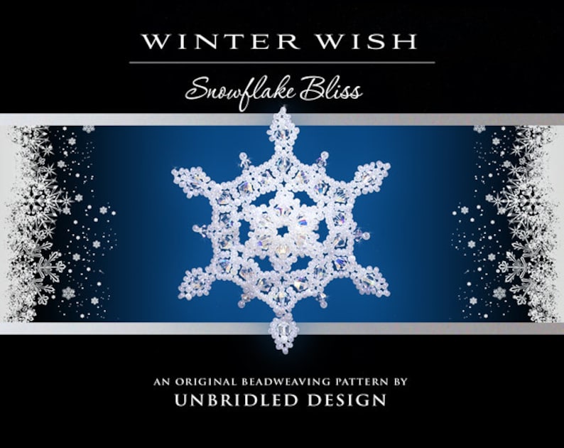 Winter Wish Beaded Snowflake Pdf Tutorial Etsy