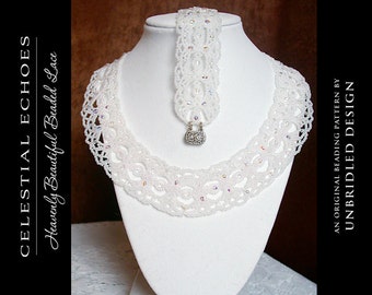 Celestial Echoes beaded lace set pdf pattern