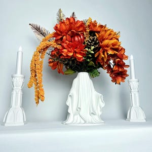 Ghost Vase & Planter Pot Spooky Gothic Home Decor Halloween Flower Holder
