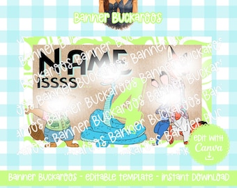 Zootopia Inspired Birthday Banner Template, Editable Party Decor (Digital Download)