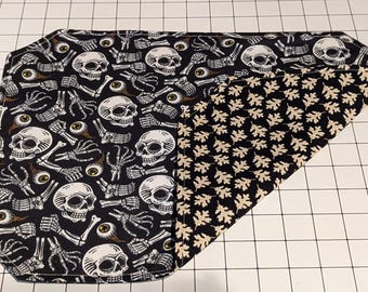 Reversible Silver Bones and Eyes Placemats (Set of 6)