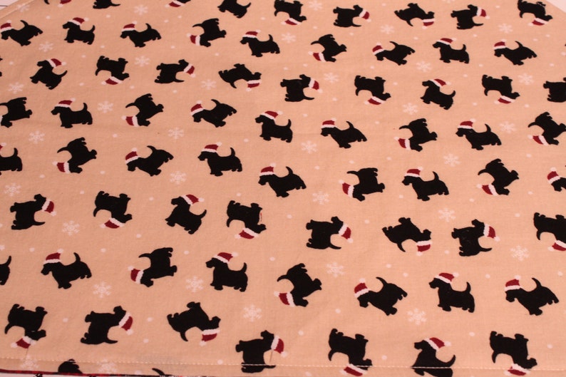 Reversible Christmas Scottie Placemats Set of 2 image 3