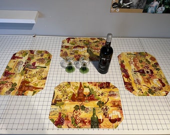 Reversible Winery Placemats (Set of 4)