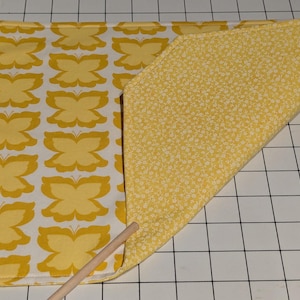 Reversible Yellow Butterfly Placemats (Set of 6)