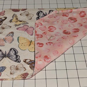 Reversible Butterfly and Roses Placemats (Set of 6)