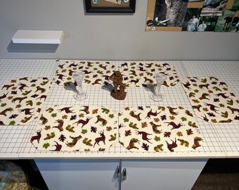 Reversible Camouflage Animal Placemats (Set of 6)