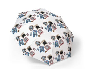 Semi-Automatic Foldable Umbrella bunny cat