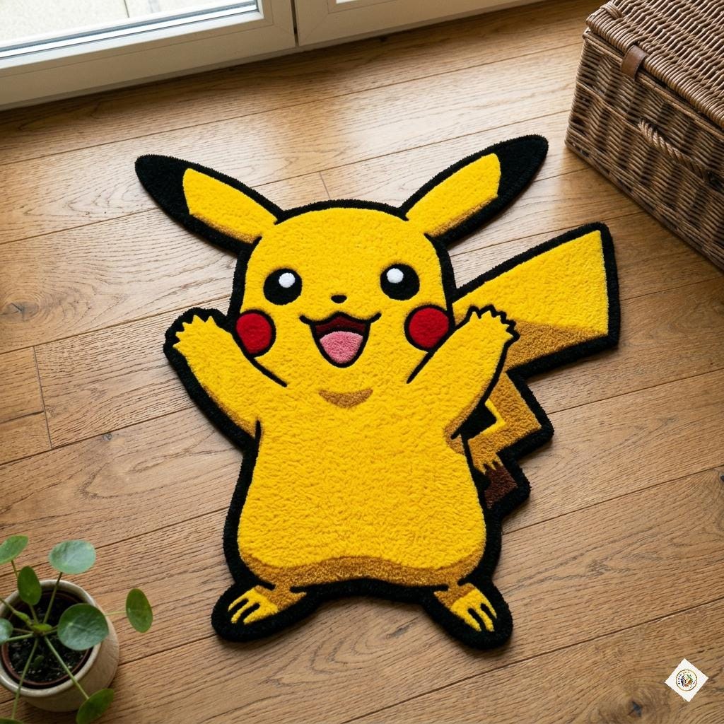 Pikachu rug - Etsy 日本
