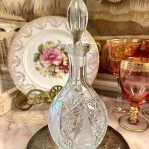 Victorian Cut Crystal Wine Glass - Etsy