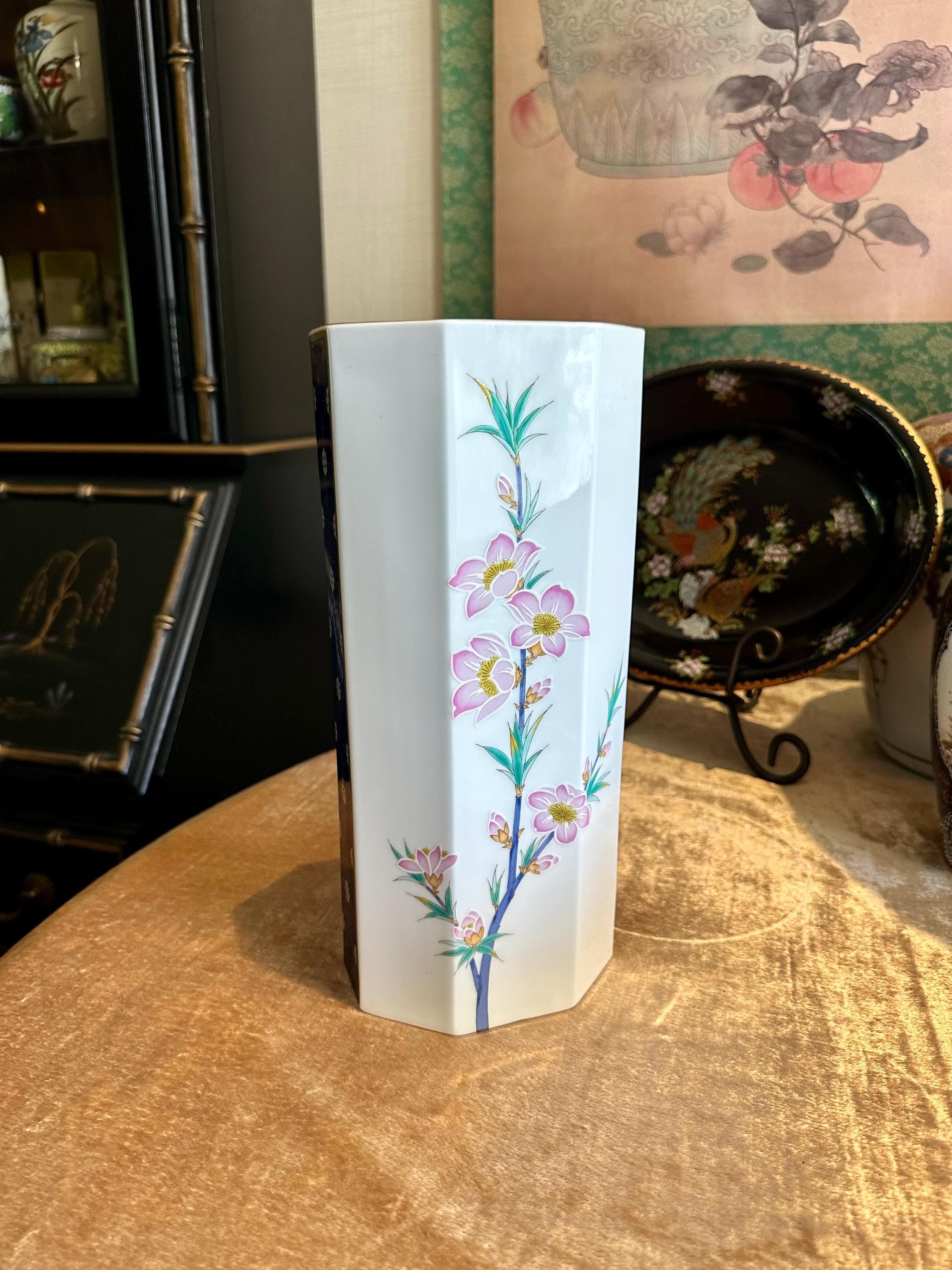 Vintage Japanese Vase Fukagawa - Etsy