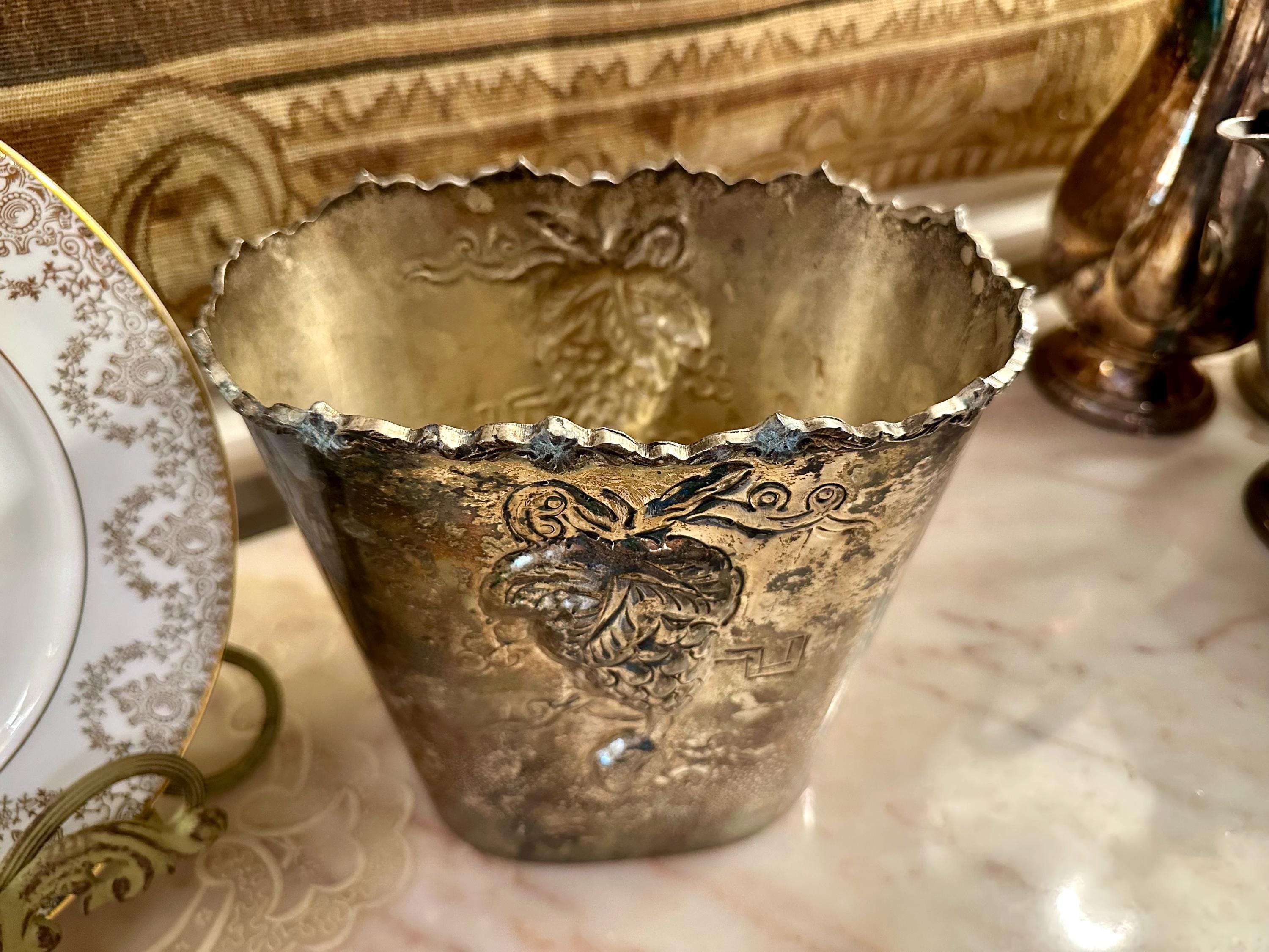 Silver Grape Vase - Etsy
