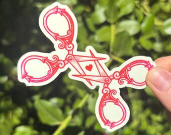Lesbian Scissors Vinyl Sticker