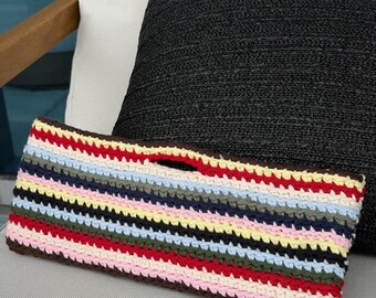 Crochet Handbag East West Clutch
