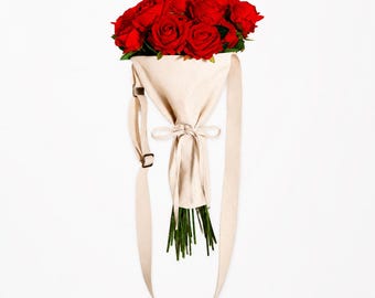 Custom WaterProof Bouquet Bag | Canvas Florist Gift Carrier, add logo on flower bag