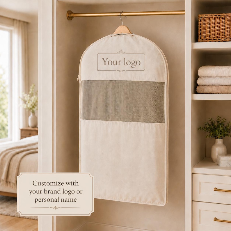 Personalized Cotton Garment Cover, Breathable Pure Cotton Dust ...