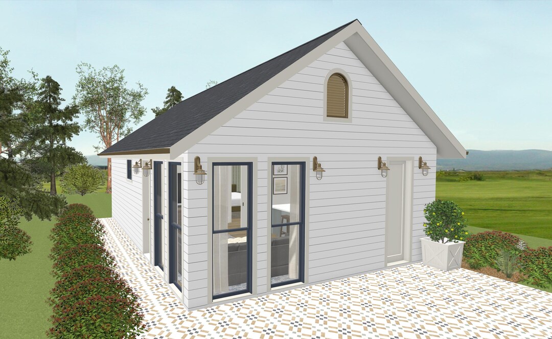 Modern 2 Bedroom House Plans – Concept Design Bundle (digital Download ...