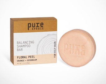 Natural Shampoo Bar For Oily Hair| Floral Peel Shampoo Bar For Oily Hair | Natural Solid Shampoo |Handmade Solid Shampoo | Natural Hair Care