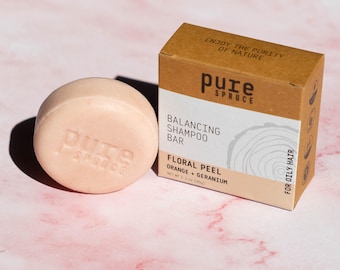 Champú sólido natural para cabello graso/ Champú sólido con aroma floral para cabello graso/ Champú sólido natural/ Champú sólido artesanal/ Cuidado natural del cabello