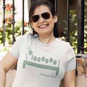 Pilates Mom Printable T-Shirt Design: Caterpillar Reformer Poses, Mothers Day Gift (Digital Download Bundle) image 1