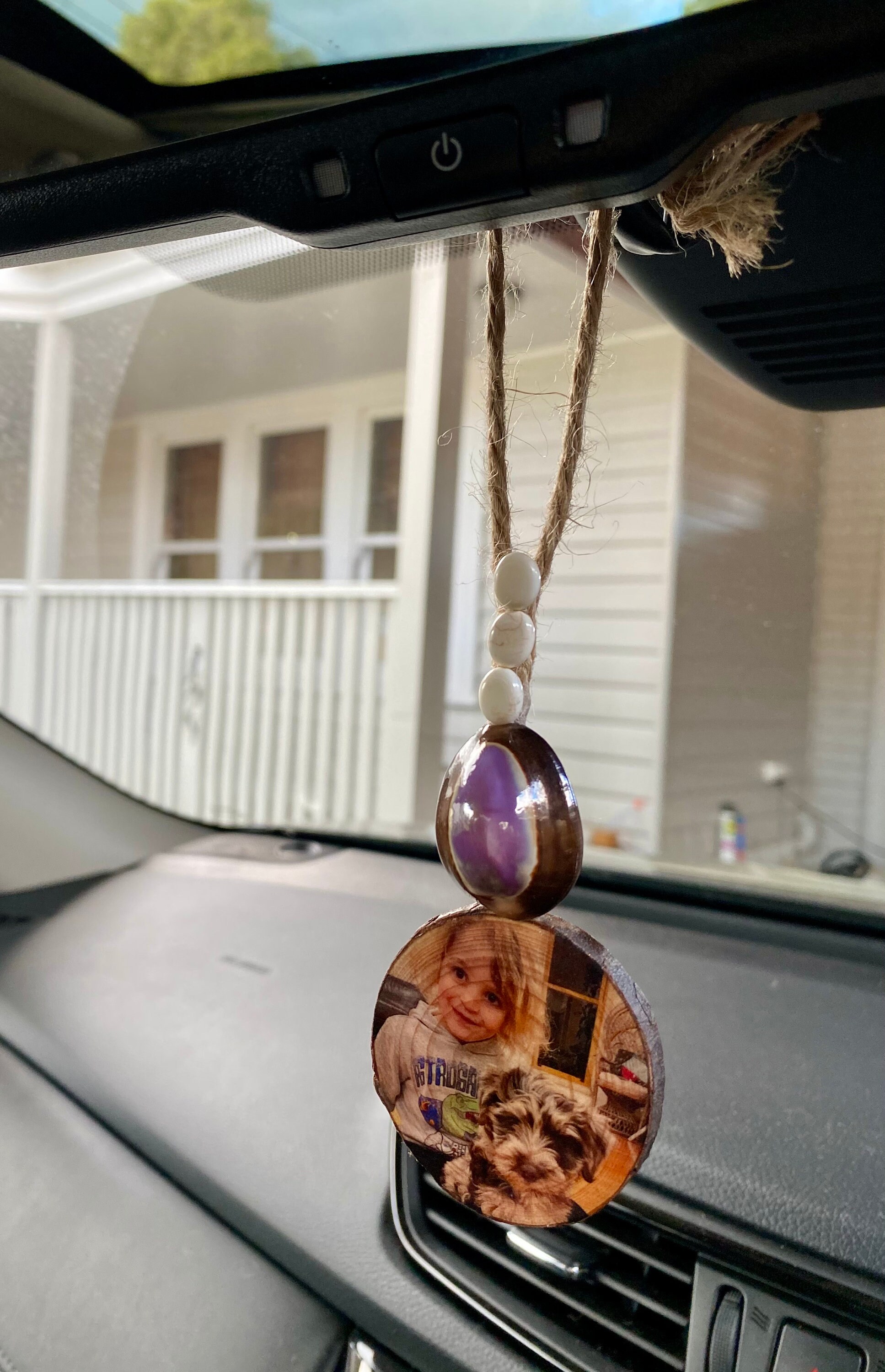 Car Mirror Photo Hanging Car Accessory Photo Gift Rear View Etsy