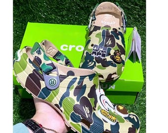 BAPE X CROCS - Green Camo - All Sizes Available - Etsy display picture 2