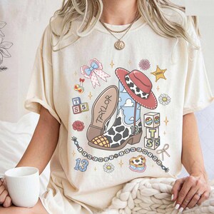 Vintage I Knew It I Knew You-shirt, Toy Story 5 Friendship-T-shirt, Woody & Buzz Lightyear-shirt, Disneyland vakantie-outfit, shirt familie-uitje afbeelding 1