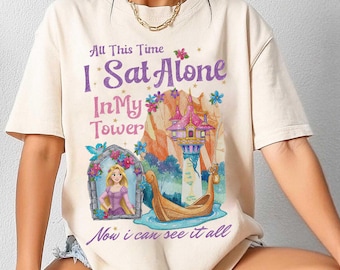 Vintage Comfort Colors Rapunzel Princess Shirt, Disney Castle Tee, Tangled Inspired Shirt, Disney Vacation Trip Tee