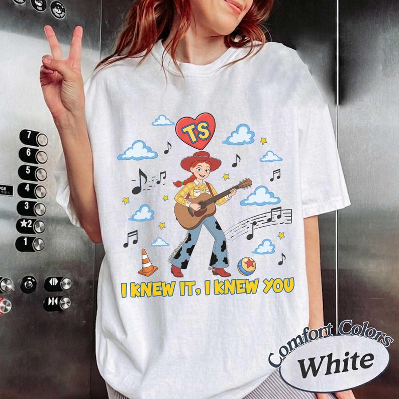 Disney Toy Story 5 Jessie Shirt, I Knew It I Knew You Music Tee, Retro Comfort Colors Graphic T-Shirt, Toy Story 5 Movie 2026 Inspired Gift image 6