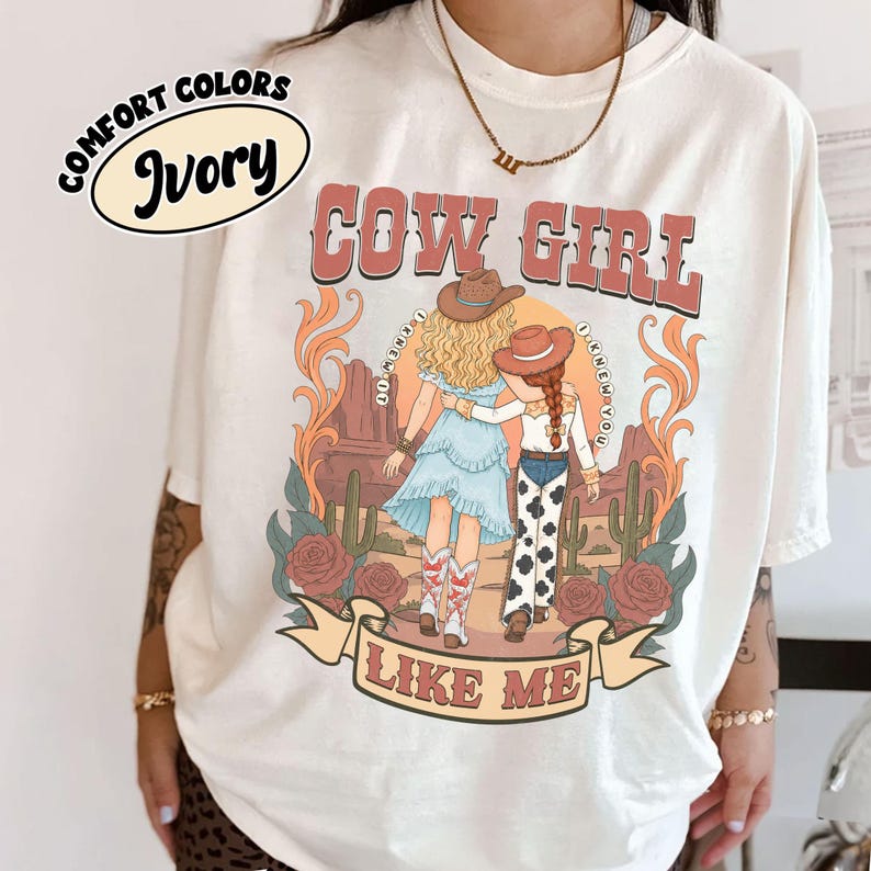 Vintage Comfort Colors Cowgirl Like Me Shirt, I Knew It I Knew You Tee, Disney Girls Trip Shirt, Toy Story Inspired Outfit 2026 image 1