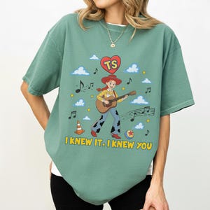 Disney Toy Story 5 Jessie Shirt, I Knew It I Knew You Music Tee, Retro Comfort Colors Graphic T-Shirt, Toy Story 5 Movie 2026 Inspired Gift image 10