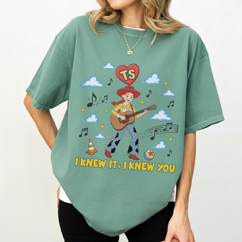 Disney Toy Story 5 Jessie Shirt, I Knew It I Knew You Music Tee, Retro Comfort Colors Graphic T-Shirt, Toy Story 5 Movie 2026 Inspired Gift image 10