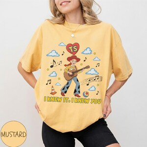 Disney Toy Story 5 Jessie Shirt, I Knew It I Knew You Music Tee, Retro Comfort Colors Graphic T-Shirt, Toy Story 5 Movie 2026 Inspired Gift image 8