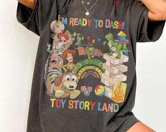 Vintage Funny I'm Ready To Dash Toy Story Land Shirt, Slinky Dog Dash Ride Tee, Disney's Hollywood Studios, WDW Family Vacation Shirt