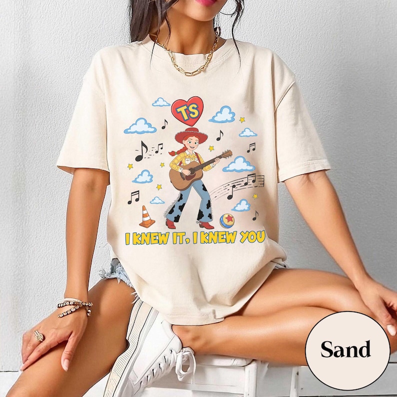 Disney Toy Story 5 Jessie Shirt, I Knew It I Knew You Music Tee, Retro Comfort Colors Graphic T-Shirt, Toy Story 5 Movie 2026 Inspired Gift image 5