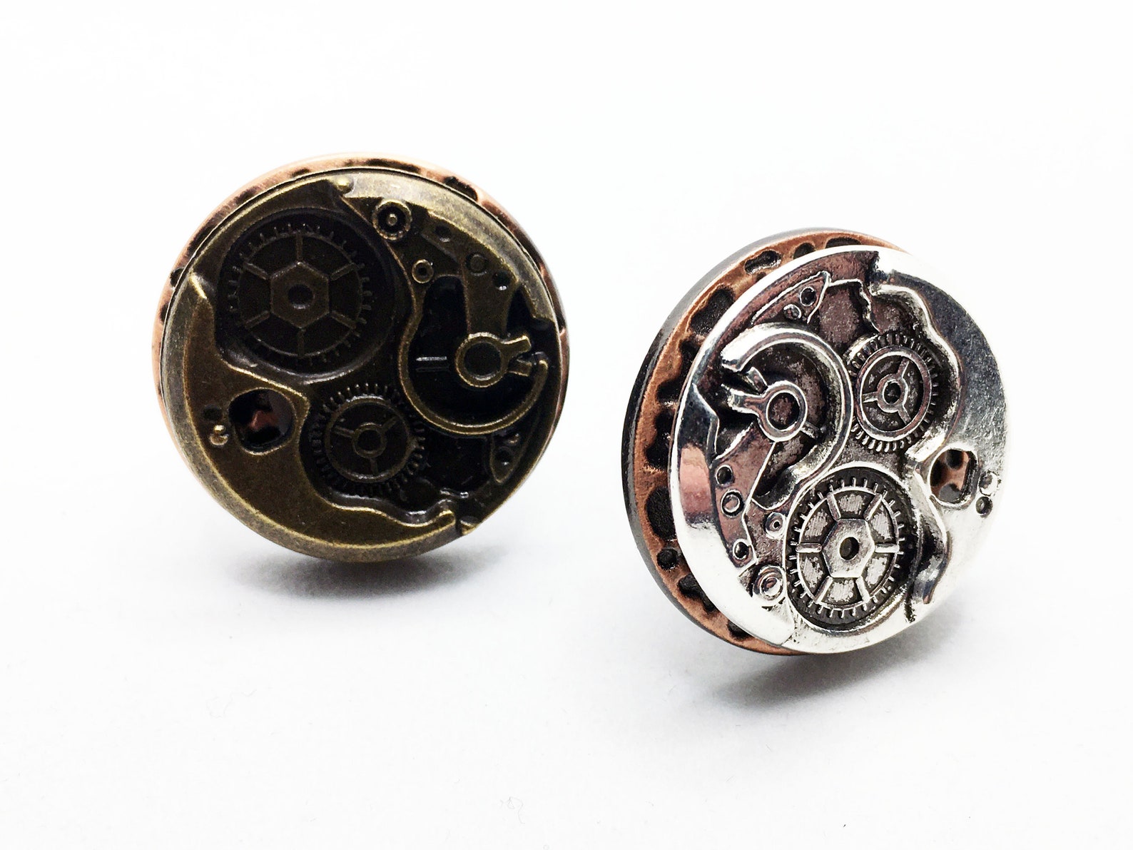 Steampunk Watch Movement Knobs Many Color Options Etsy