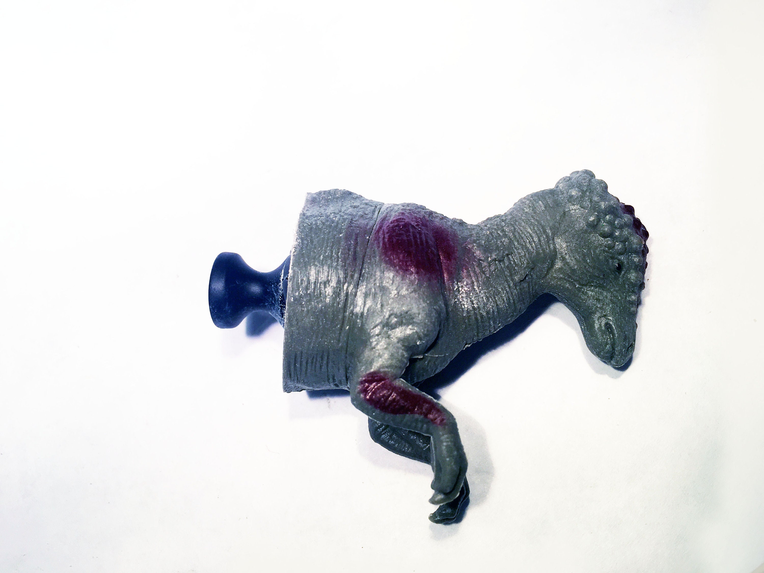 dinosaur with knob on head
