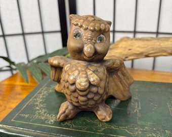 Vintage Ceramic Owl Studio Pottery Art Sculpture Bird Figurine