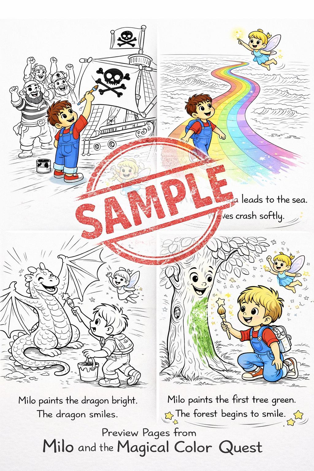 Milo Magical Color | Quest Coloring Book | Adventure Story Pages ...