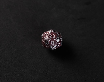 El Guerrero - dado D20 pintado a mano para DnD, D&D, Dungeons and Dragons, juegos de rol y juegos de mesa.