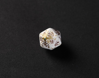 El Clérigo - Dado D20 pintado a mano para DnD, D&D, Dungeons and Dragons, juegos de rol y juegos de mesa.