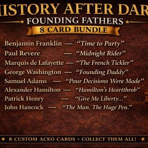 ACEO Custom Art Card - Revolutionary Daddies History After Dark Thirst Trap