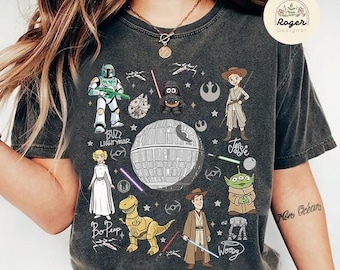 Retro Toy Story Star Wars Shirt, May The 4th Be With You Disneyland Tee, Pixar Toy Story Cosplay Tee, Star Wars Day Tee, Family Trip tees