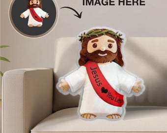 Jesus Loves You Shaped Pillow | Christian Nursery Decor | Faith Home Decor | Baby Christian Gift | Religious Pillow for s, Christian Gift