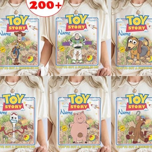 Personalized Disneyland Toy Story Shirt, Toy Story 5 Movie 2026 Comfort Colors Tee, Buzz Lightyear Woody Jessie Bo Peep Toy Story Land Tee immagine 1