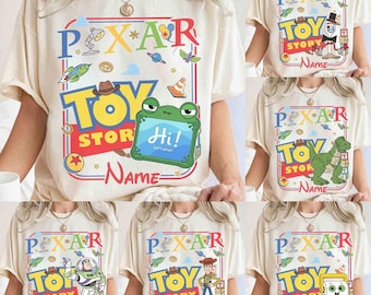 Retro Coquette Toy Story 5 Comfort Colors Shirt, Matching Family Disneyland Tee, Disneyland Group Tee, Woody Buzz Jessie Lilypad
